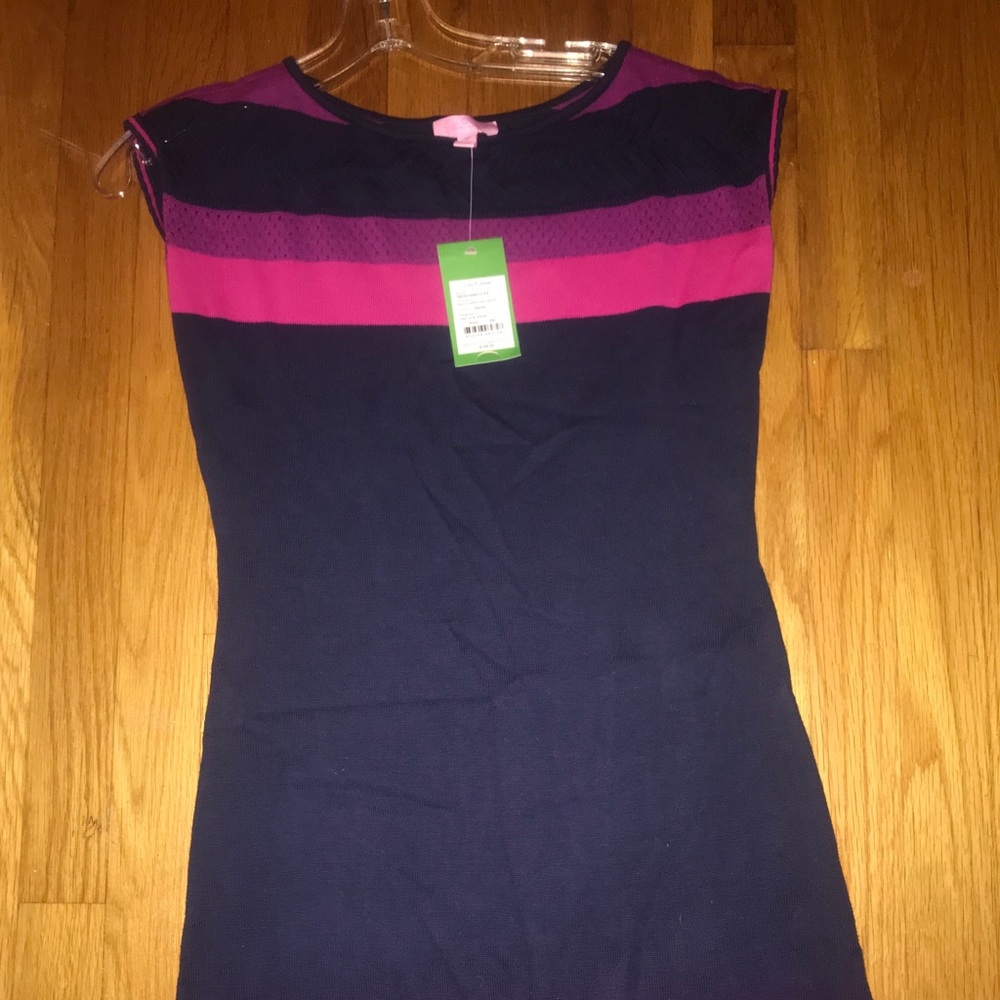 NWT Lilly Pulitzer shortsleeved sweater dress